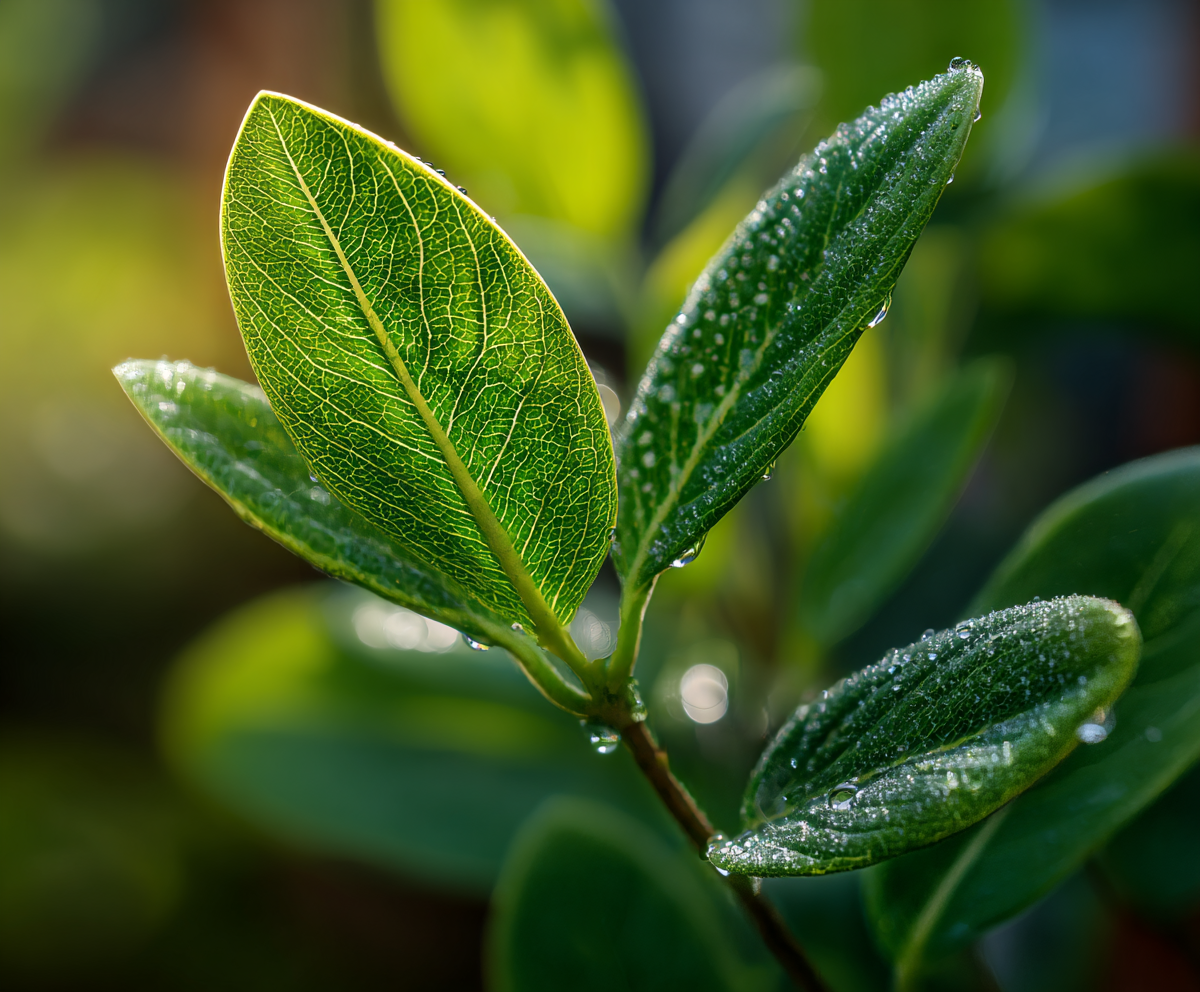 Foglie di Lonicera japonica